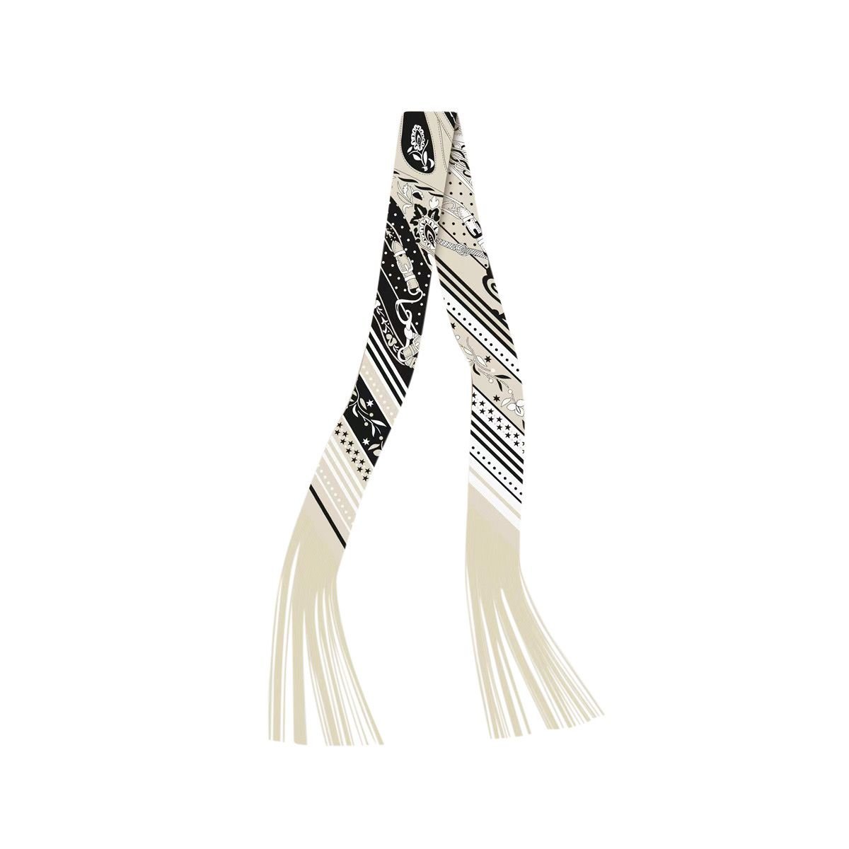 Frilly Scarf - Black/Cream - Olive You BoutiqueGemelli235724Frilly Scarf - Black/Cream