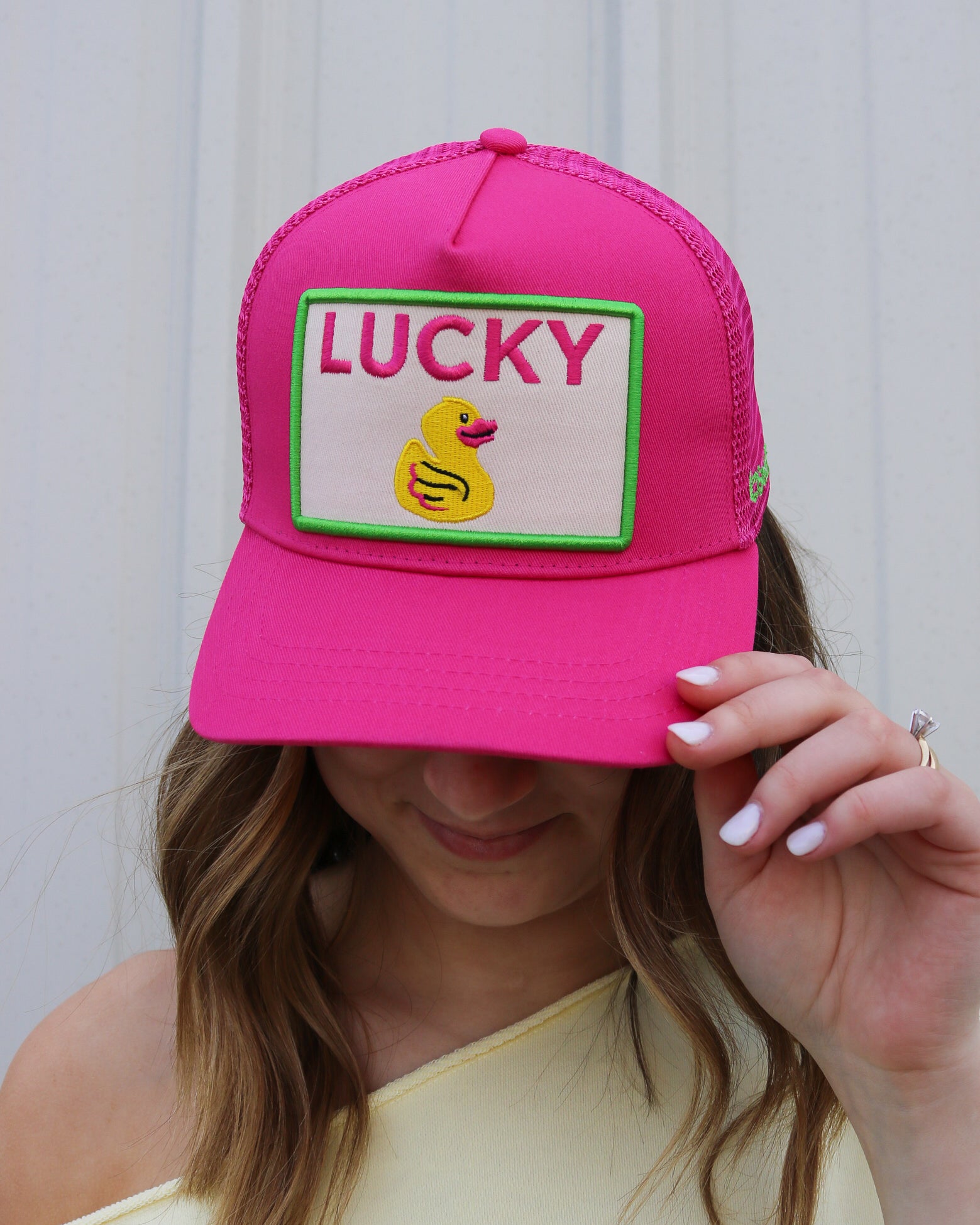 Lucky Duck Trucker Hat - Olive You BoutiqueOLIVE YOU233593LDTH