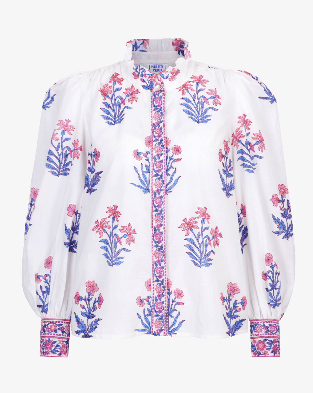 Primrose Floral Button Up Blouse - Olive You BoutiquePink City Prints226940SUM2616