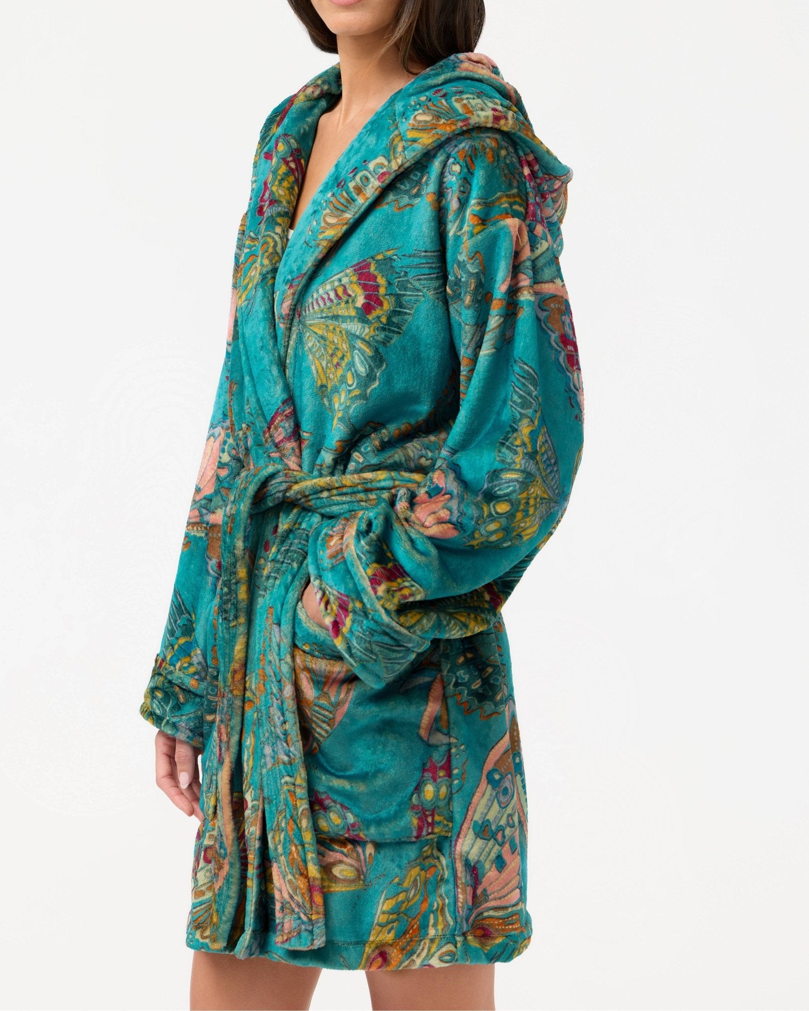 Short Cozy Robe - Olive You BoutiqueJOHNNY WAS COLLECTION227712