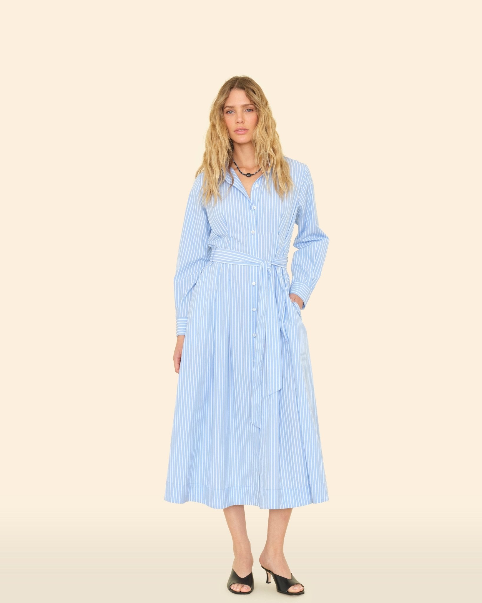 Simona Striped Midi Dress - Olive You BoutiqueXIRENA229170X4TNS046