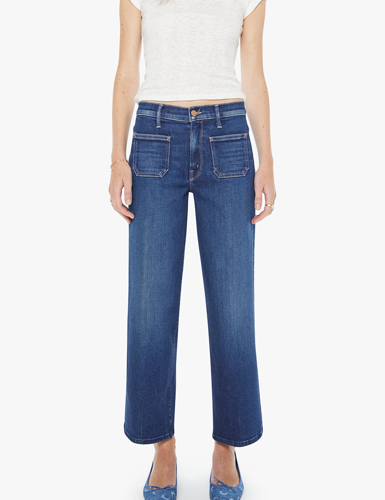 Patch Pocket Midrise Maven Ankle - Olive You BoutiqueMOTHER DENIM228356