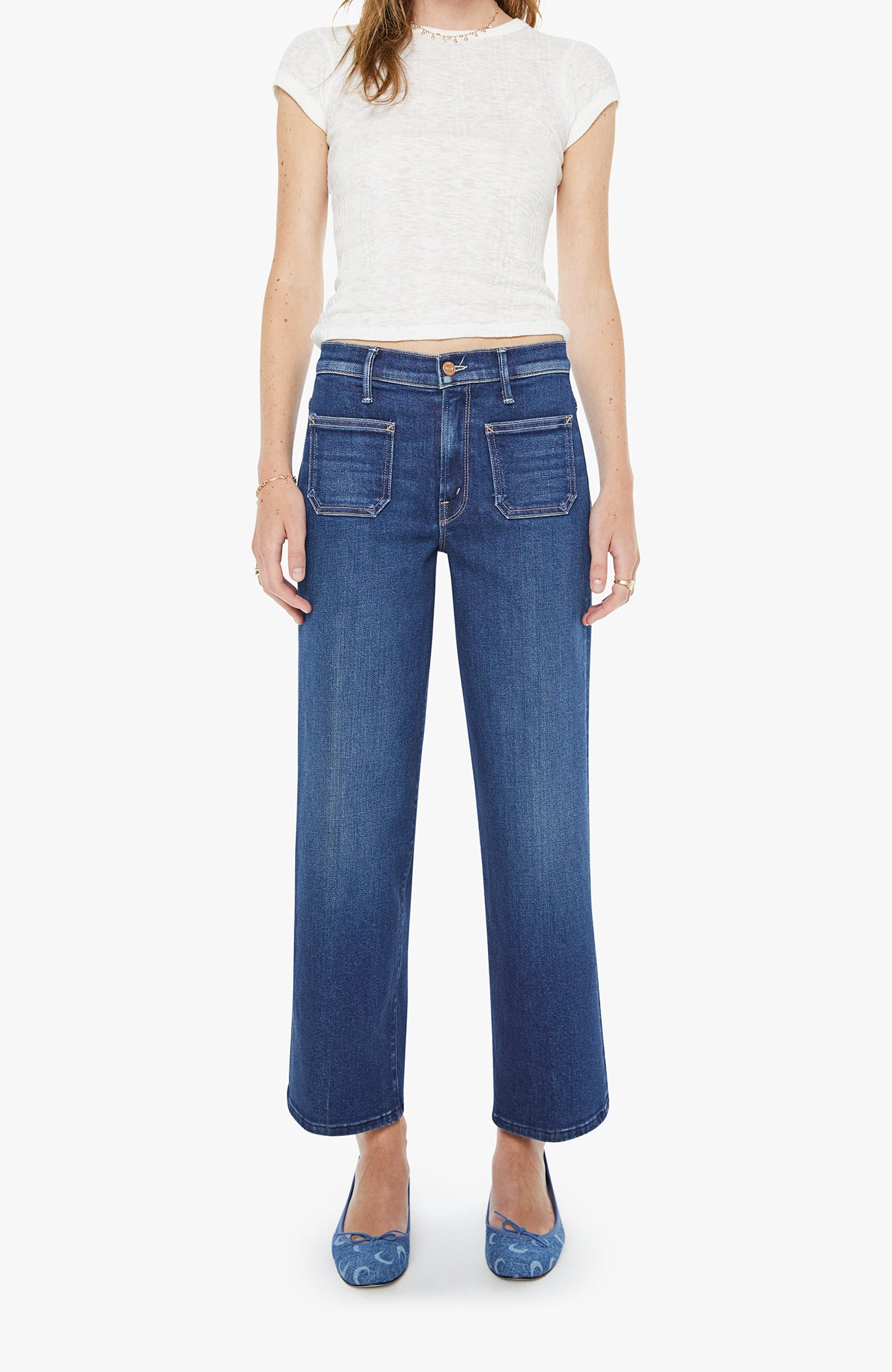 Patch Pocket Midrise Maven Ankle - Olive You BoutiqueMOTHER DENIM228356