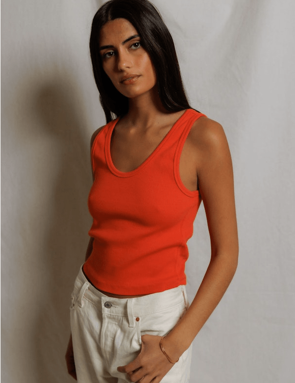 Structured Rib Bra Friendly Tank - Olive You BoutiquePERFECTWHITETEE229986T72-BLONDIE