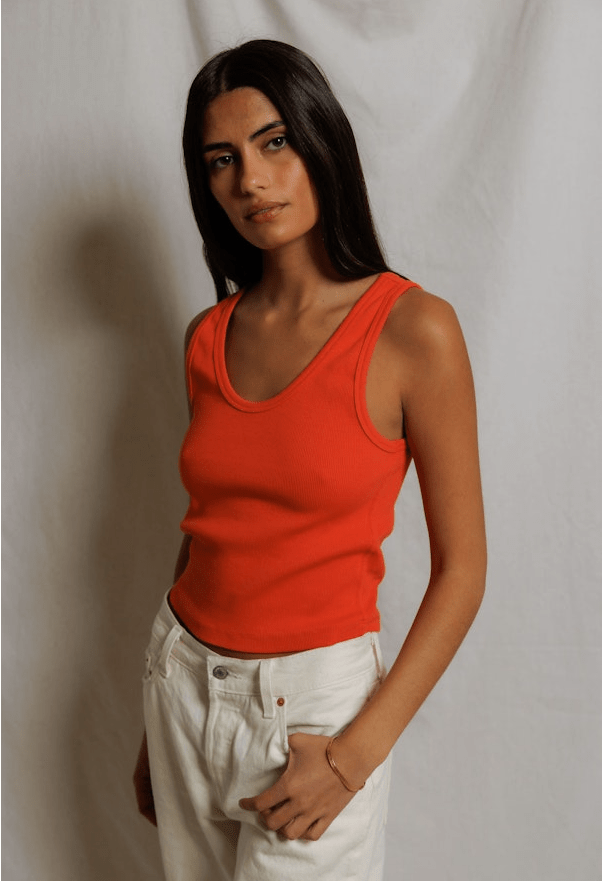 Structured Rib Bra Friendly Tank - Olive You BoutiquePERFECTWHITETEE229986T72-BLONDIE
