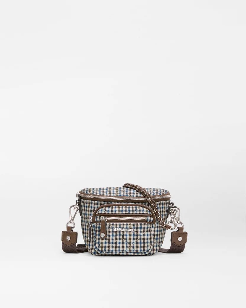 Micro Crosby Sling - Heritage Check - Olive You BoutiqueMZ WALLACE2318951555C2434