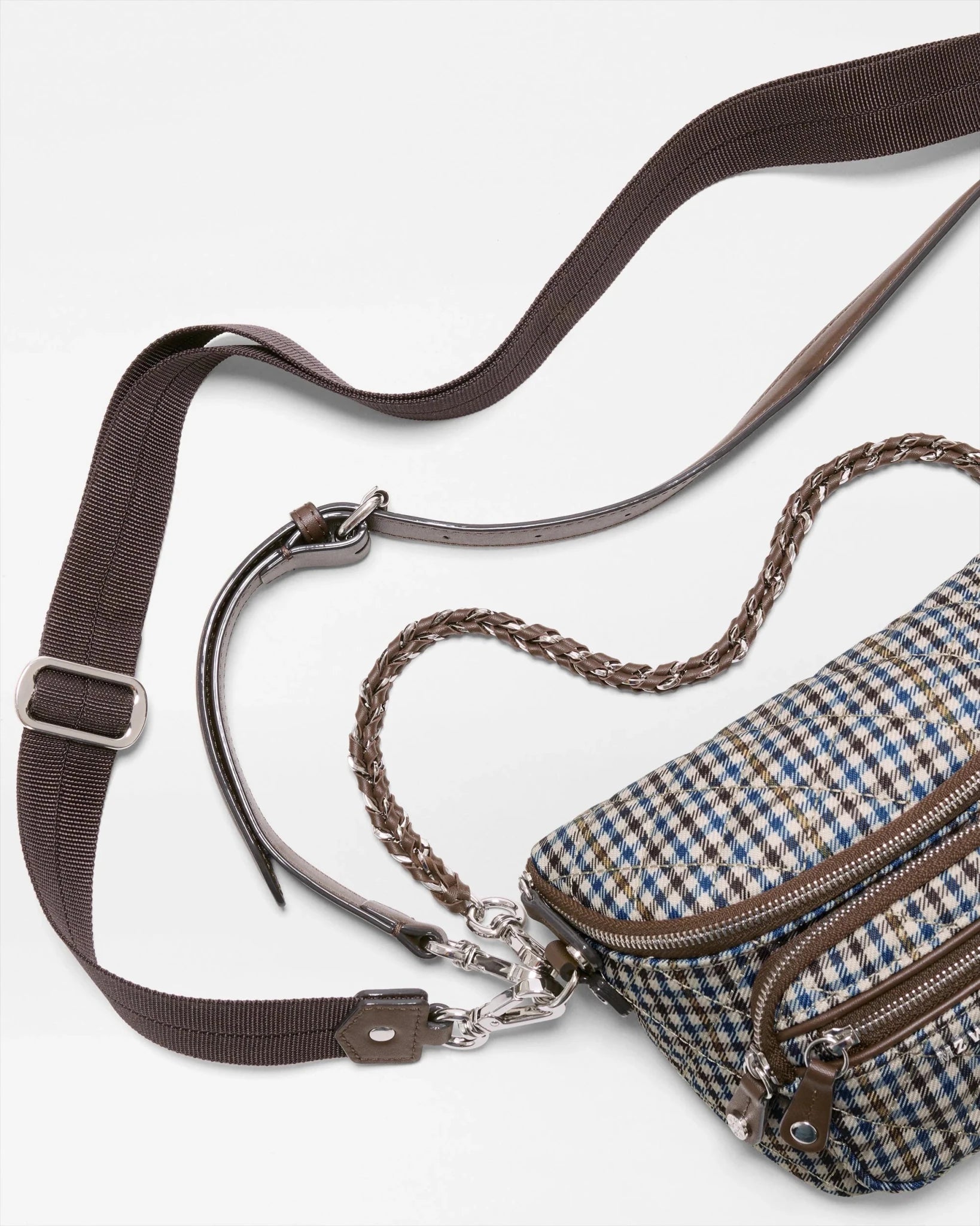 Micro Crosby Sling - Heritage Check - Olive You BoutiqueMZ WALLACE2318951555C2434