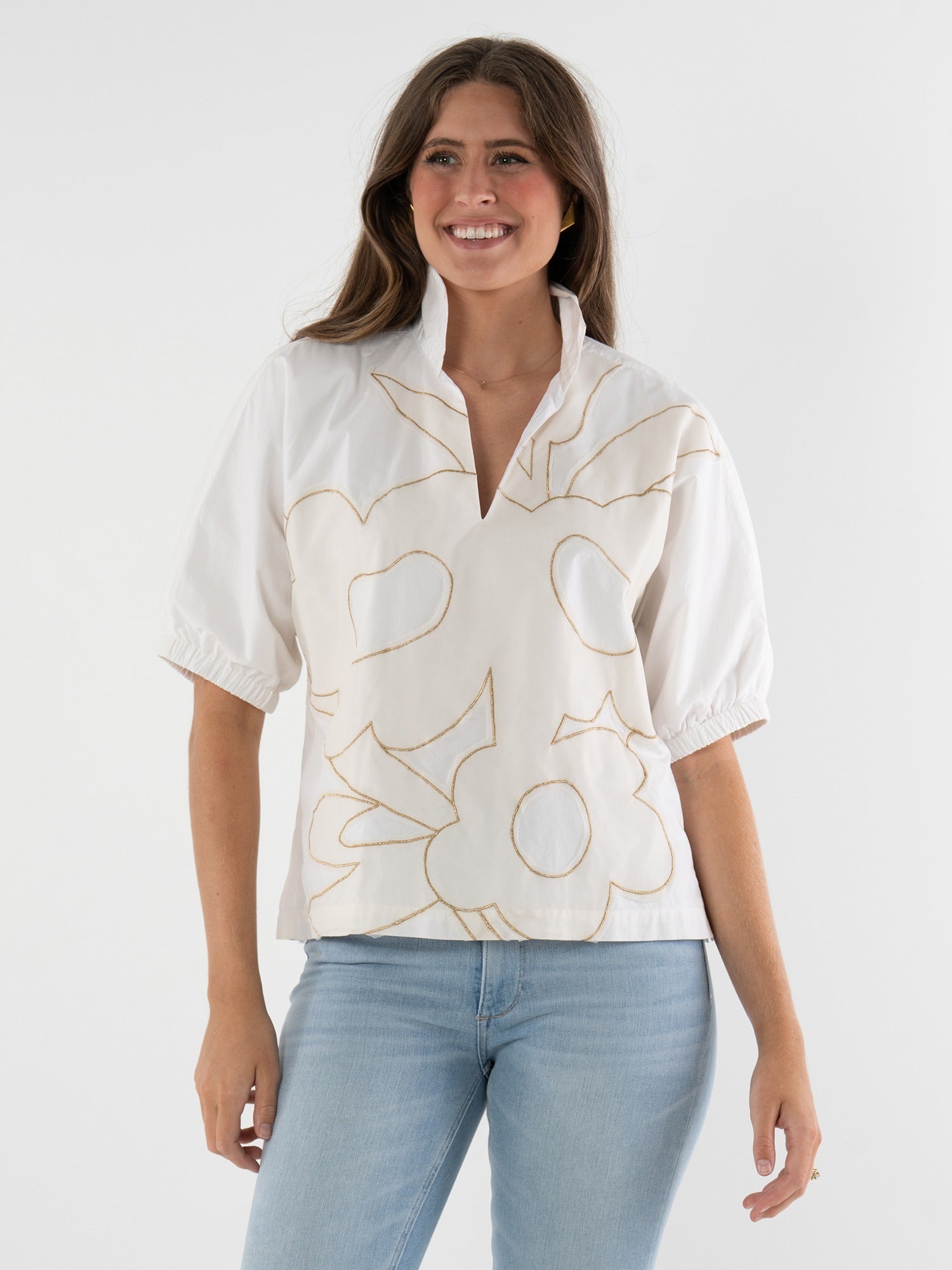 Poppy Top Beige Bloom - Olive You BoutiqueEmily McCarthy227321