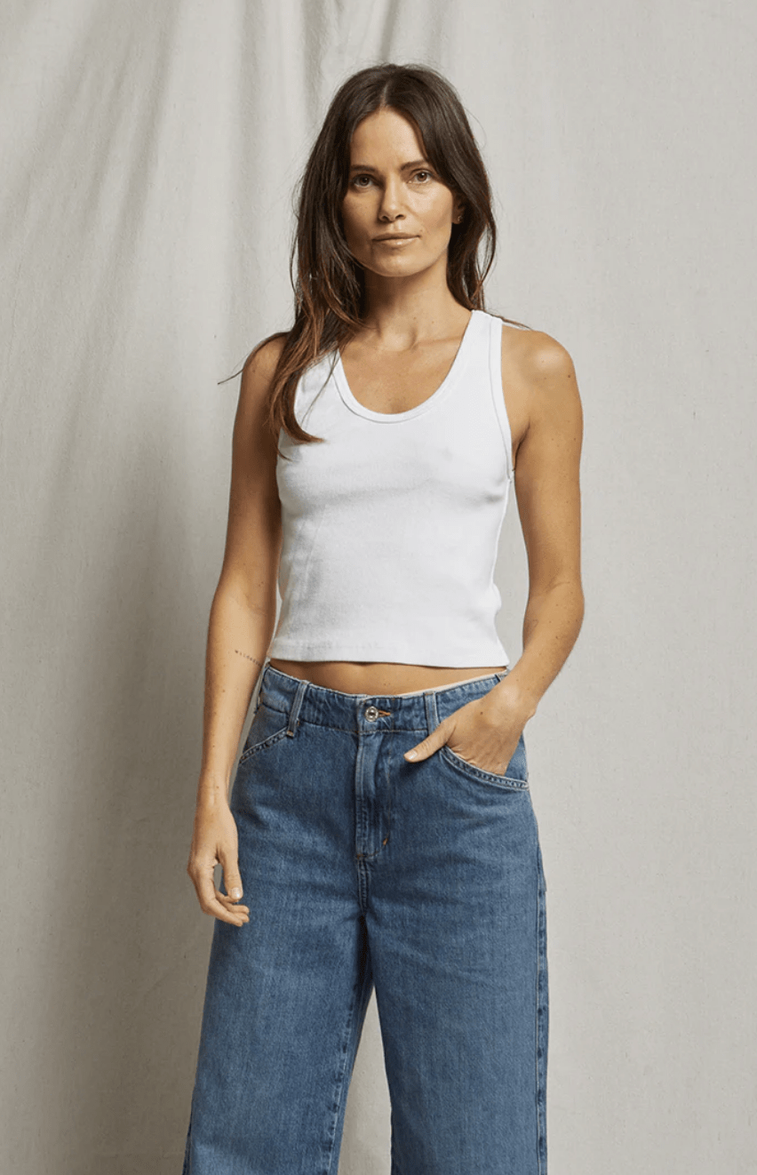 Structured Rib Bra Friendly Tank - Olive You BoutiquePERFECTWHITETEE211952T72-BLONDIE