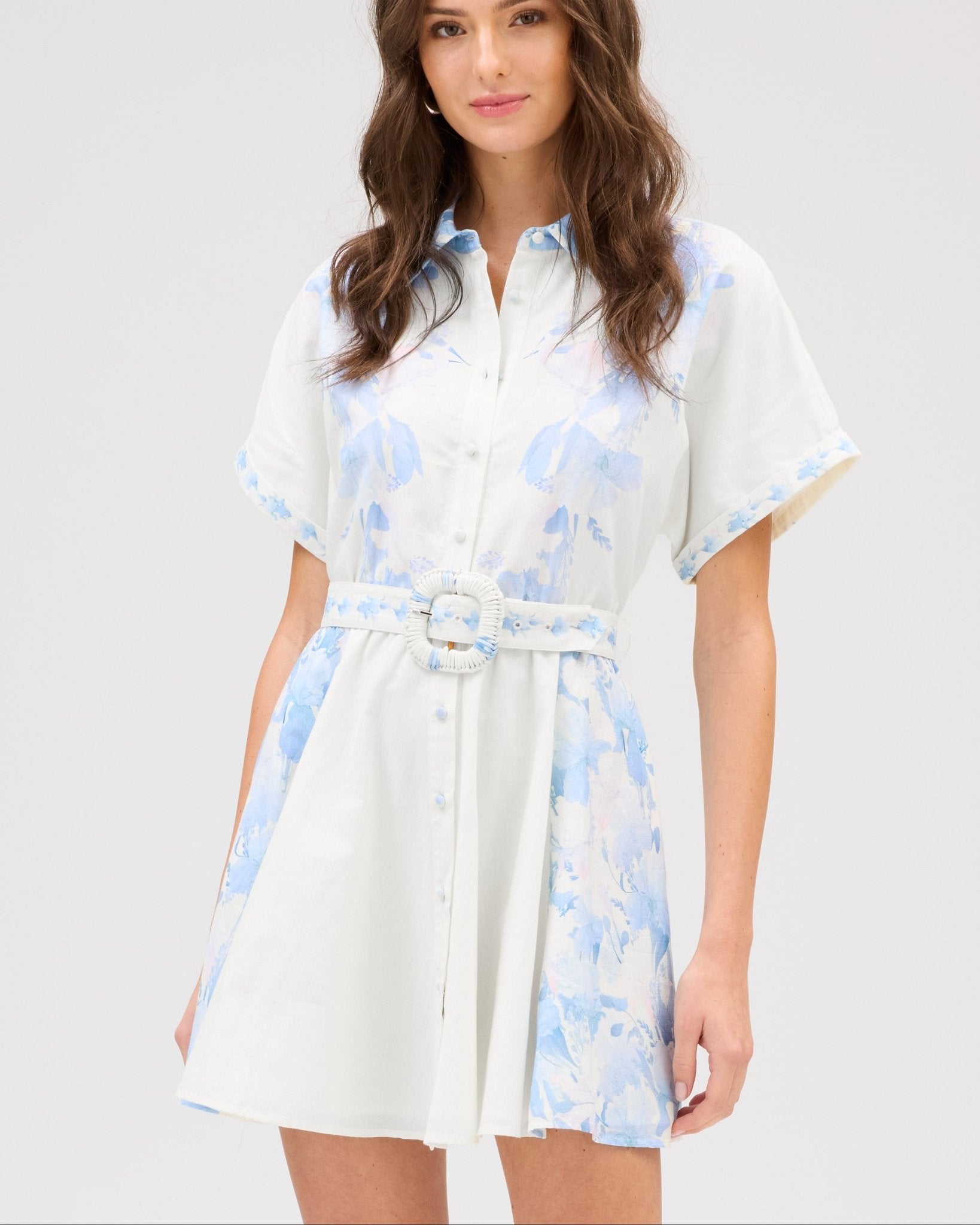 Belted Front Floral Dress - Olive You BoutiqueALLISON228368225D204P129