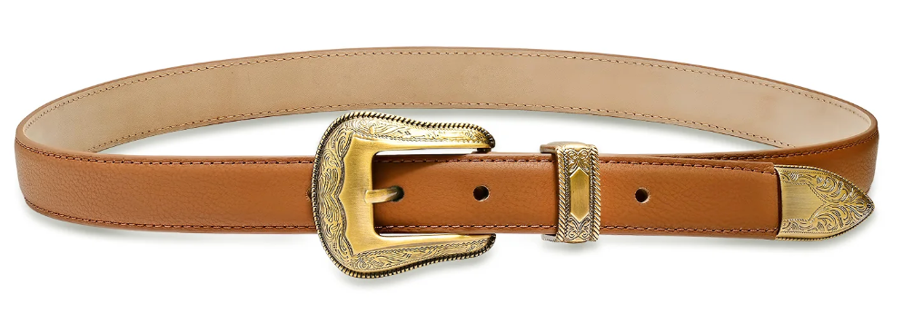 Westlake Gold Tip Belt - Carmel