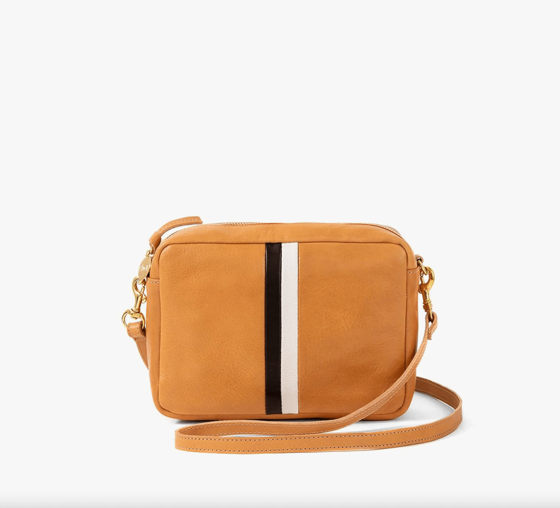 Midi Sac Natural Rustique w/ Stripes - Olive You BoutiqueClare V.218017HB-CB-MS-100033