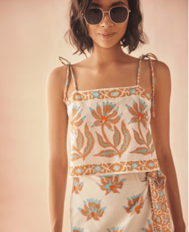Tillie Crop Tie Shoulder Tank - Olive You BoutiqueOMIKA2275991TL26