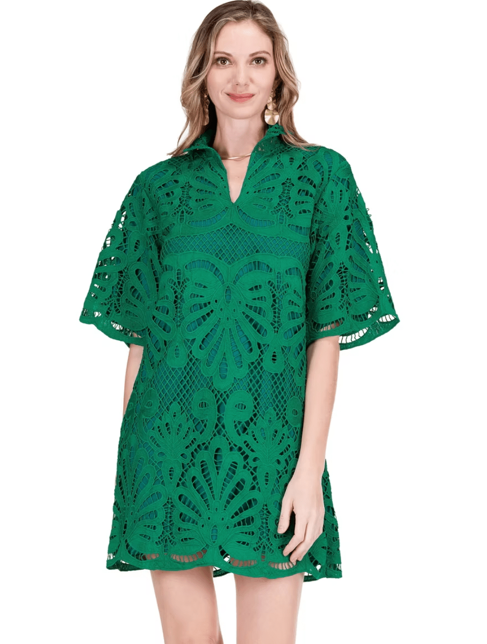 Lace Overlay Dress - Olive You BoutiqueJADE226100
