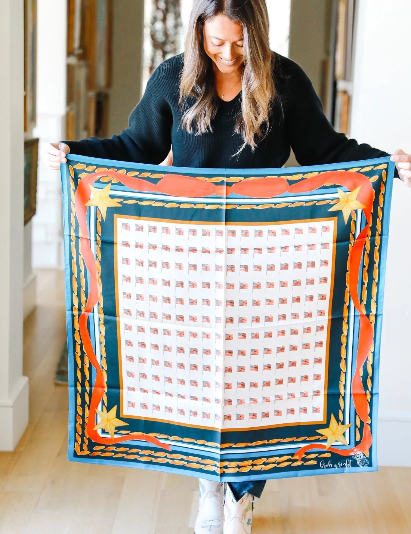 Printed Silk Scaves - Olive You BoutiqueBrooke Wright Designs231541Cowgirl Collection