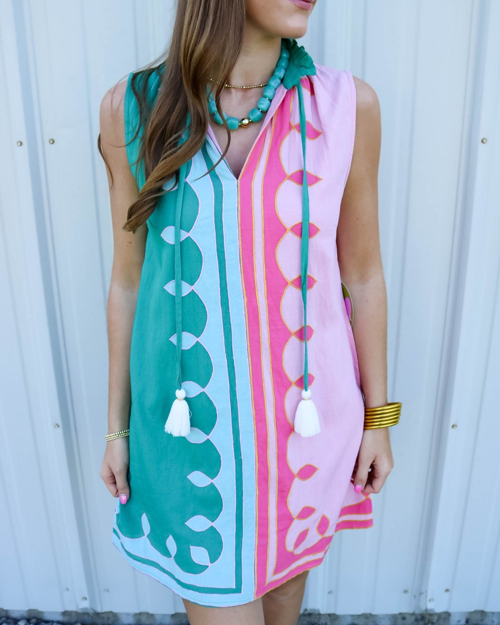 Seaside Colorblock Dress - Olive You BoutiqueTHML235033SRT2181