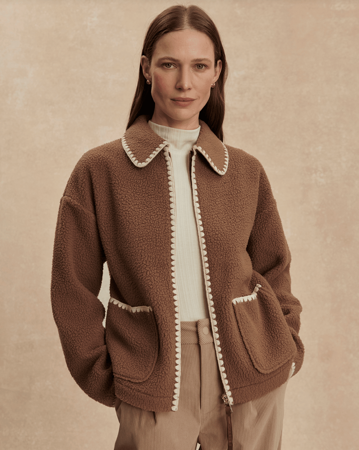 Ruiko Zip Through Fleece - Olive You BoutiqueVARLEY228821