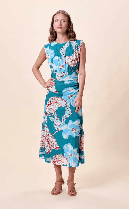 Joelle Floral Sleeveless Midi Dress - Olive You BoutiqueCLEOBELLA228451CM26SP302779