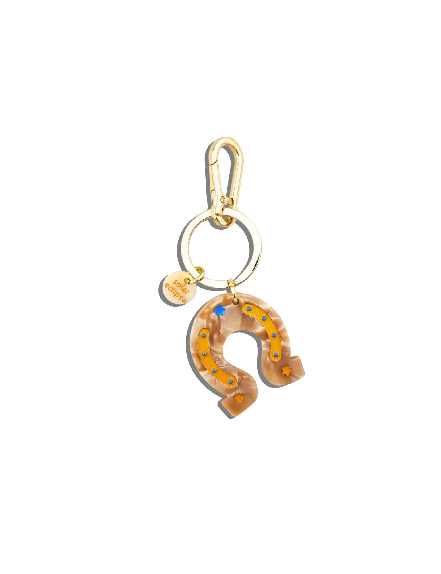 Hand - painted Bag Charm + Keychain - Olive You BoutiqueSOLAR ECLIPS228485