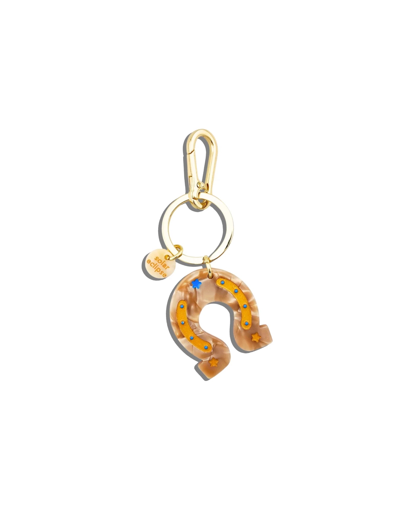 Hand - painted Bag Charm + Keychain - Olive You BoutiqueSOLAR ECLIPS228485