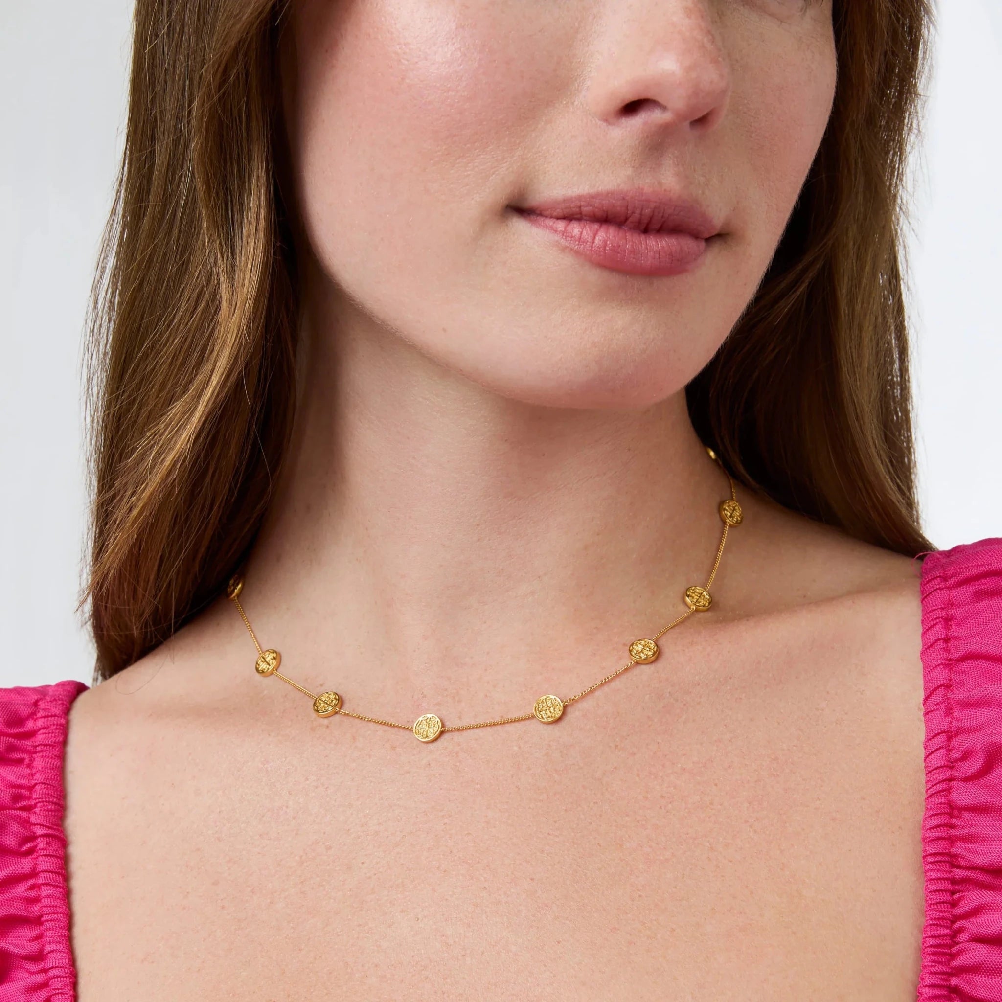 Valencia Delicate Station Necklace - Gold - Olive You BoutiqueJulie VosN286G00N286G00