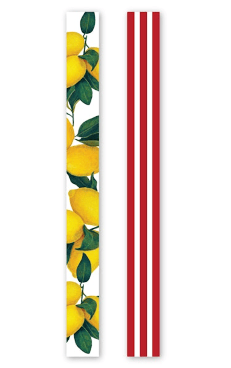 Lemon Stripe Silk Scarfette - Olive You BoutiqueEmily McCarthy229437891