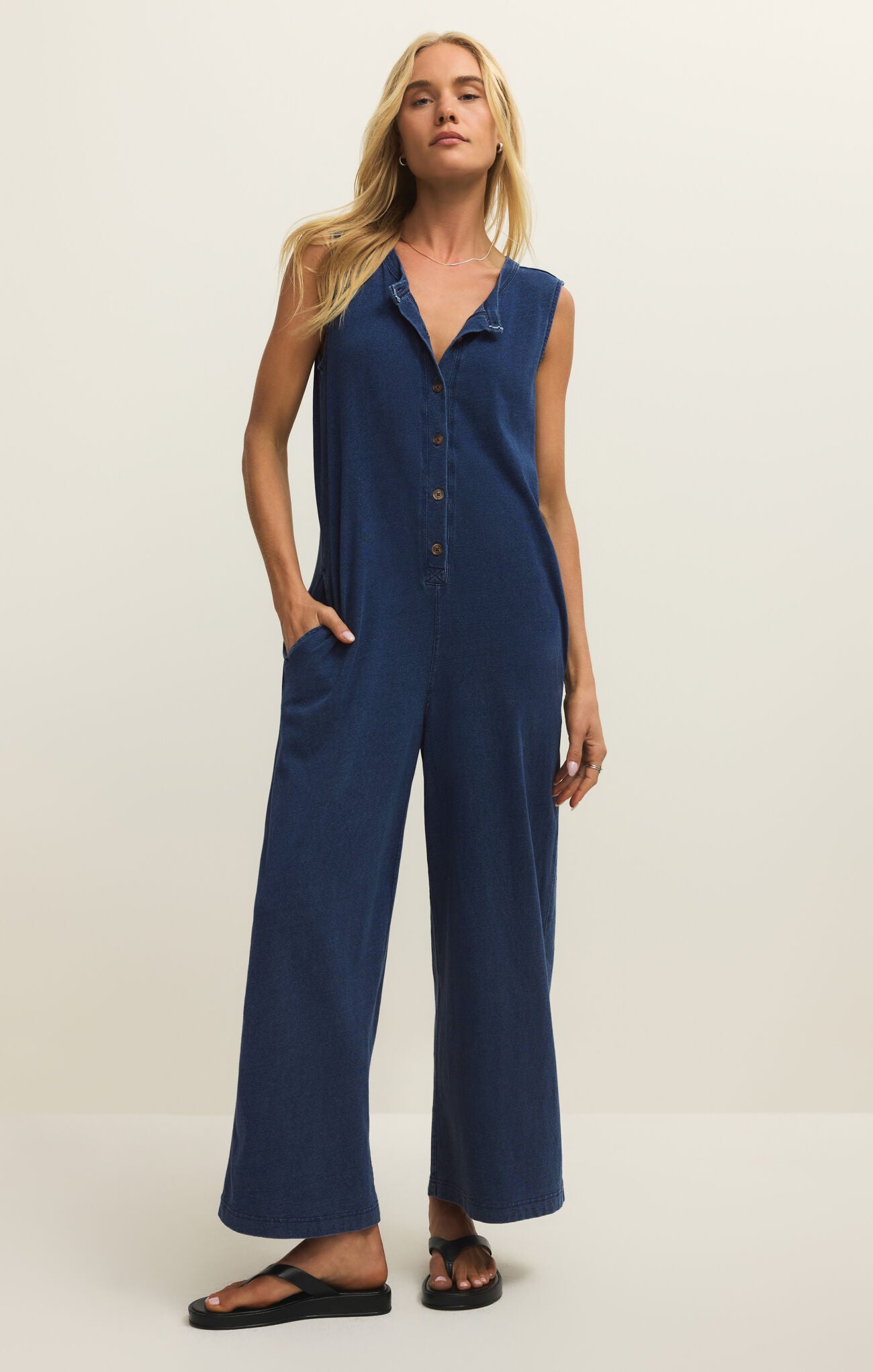 Fiona Everyday Ease Denim Jumpsuit - Olive You BoutiqueZ SUPPLY, INC.229700ZP261419