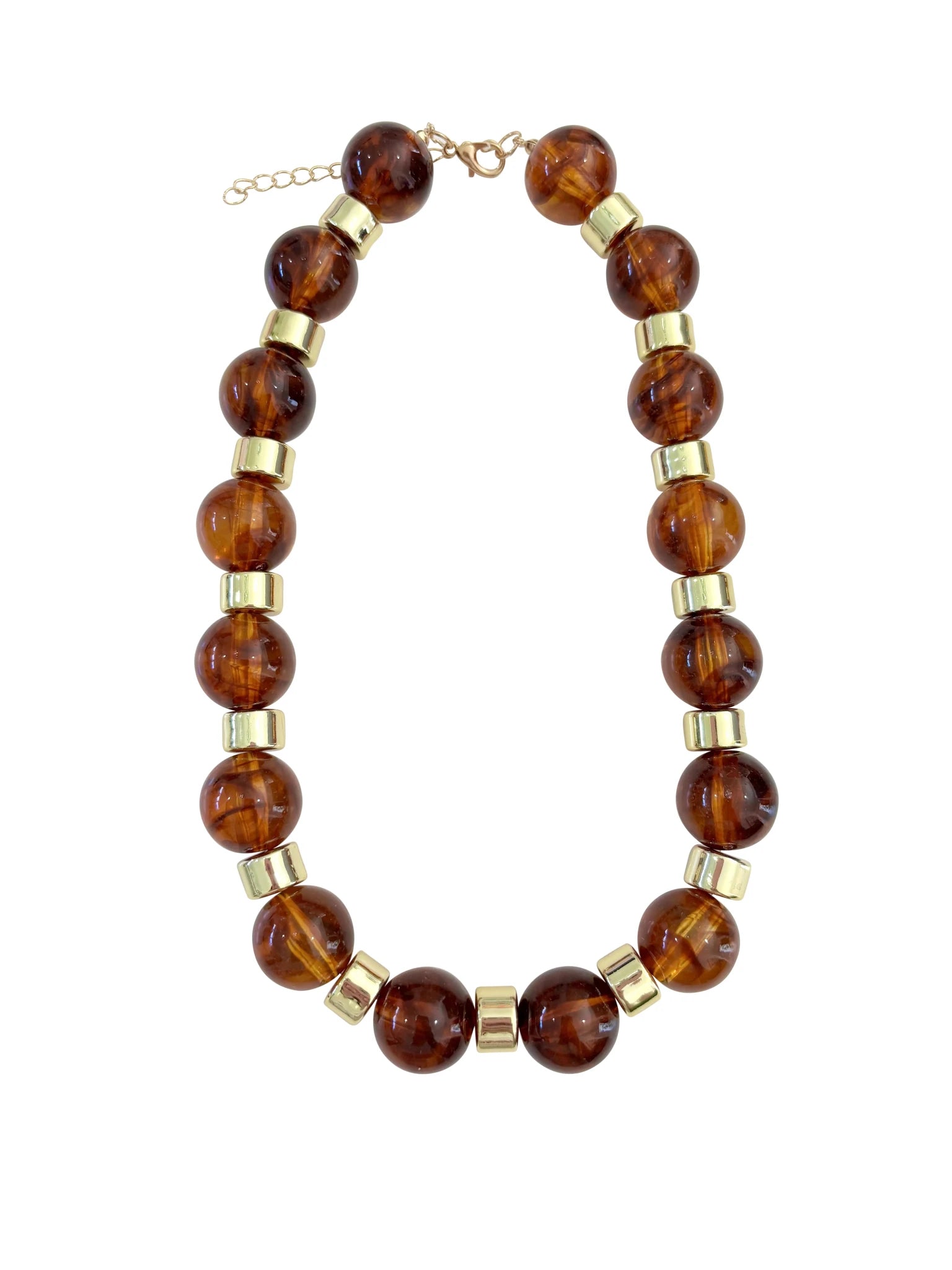 Jessica Beaded Necklace - Tortoise - Olive You BoutiqueGemelli235709Jessica - Tortoise
