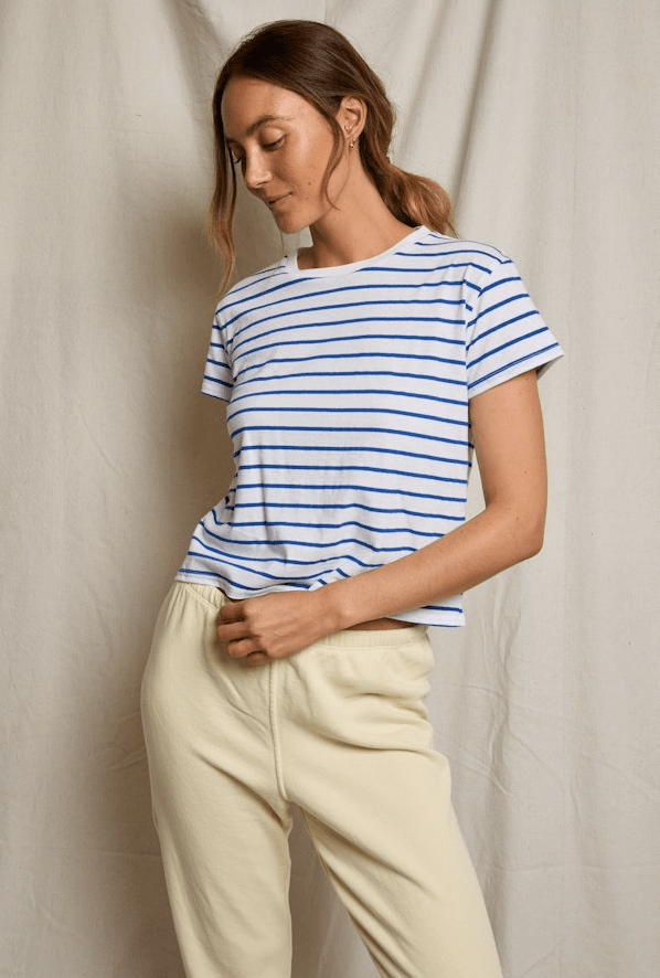 Jersey Stripe Boxy Crewneck Tee - Olive You BoutiquePERFECTWHITETEE227848T321-EVERETT