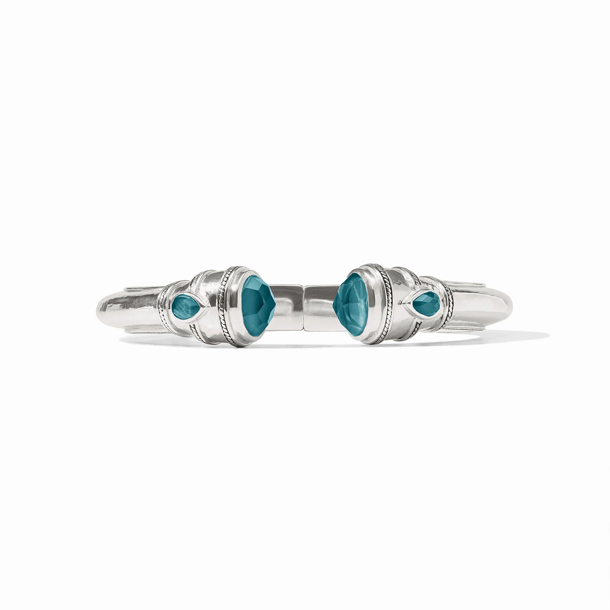 Cannes Demi Cuff Iridescent Montana Blue - Silver - Olive You BoutiqueJulie VosC091SIPE00C091SIPE00
