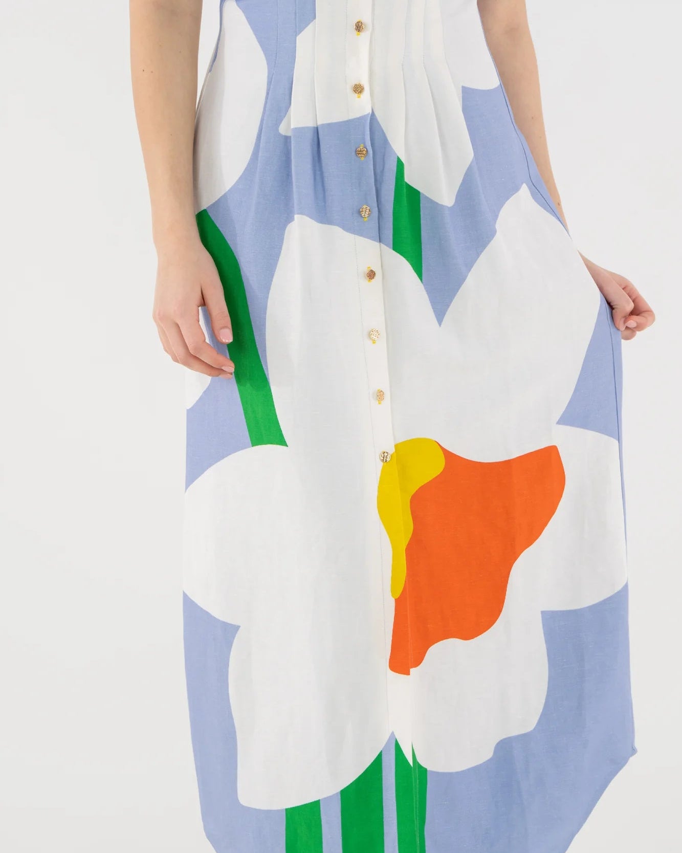 GEORGIA WINDMILL BUTTON FRONT MIDI DRESS - Olive You BoutiqueEmily McCarthy227318741