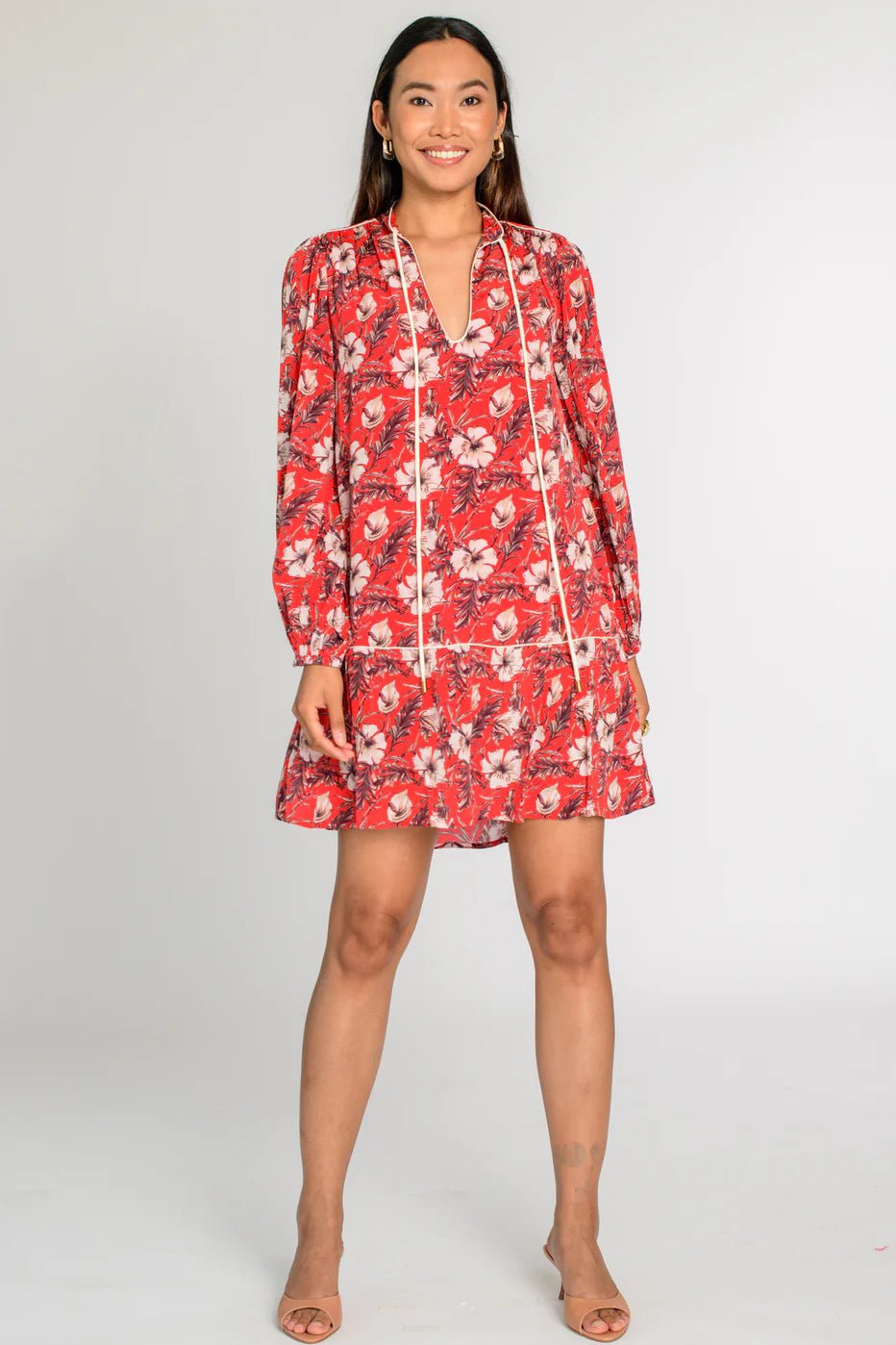 Katie Tropical Bloom Mini Dress - Olive You BoutiqueELIZABETH JAMES THE LABEL2277611128284