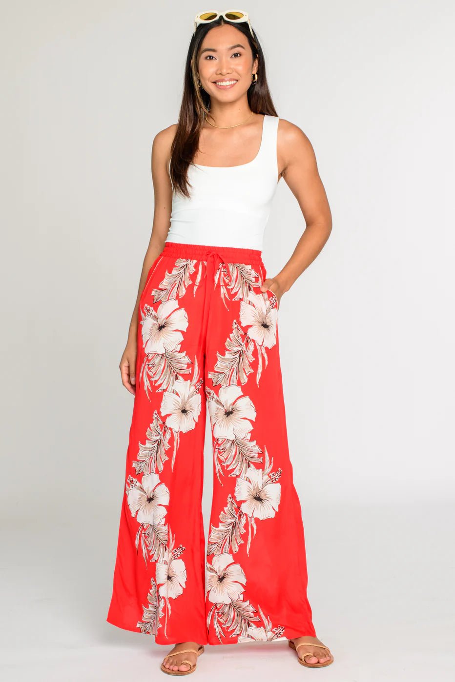 Presley Pant in Tropical Print - Olive You BoutiqueELIZABETH JAMES THE LABEL227758332283