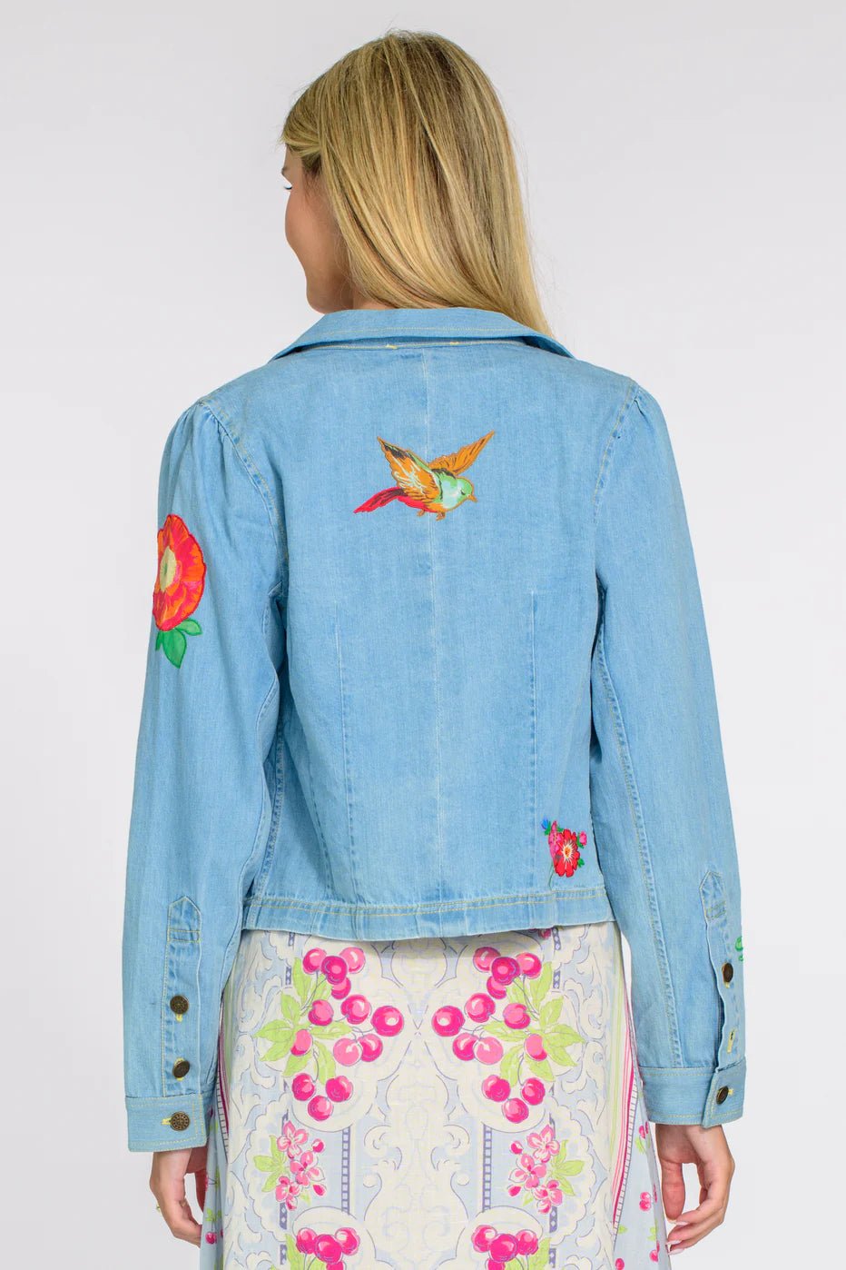 Scottie Patched Denim Jacket - Olive You BoutiqueELIZABETH JAMES THE LABEL227780413282