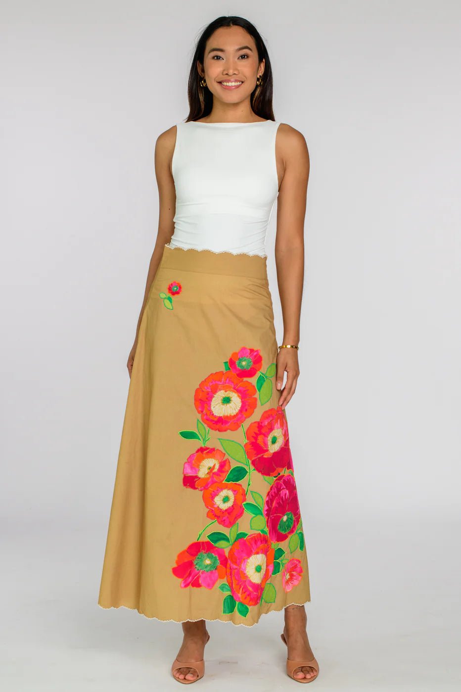 Anita Poppy Long Skirt - Olive You BoutiqueELIZABETH JAMES THE LABEL227752326277