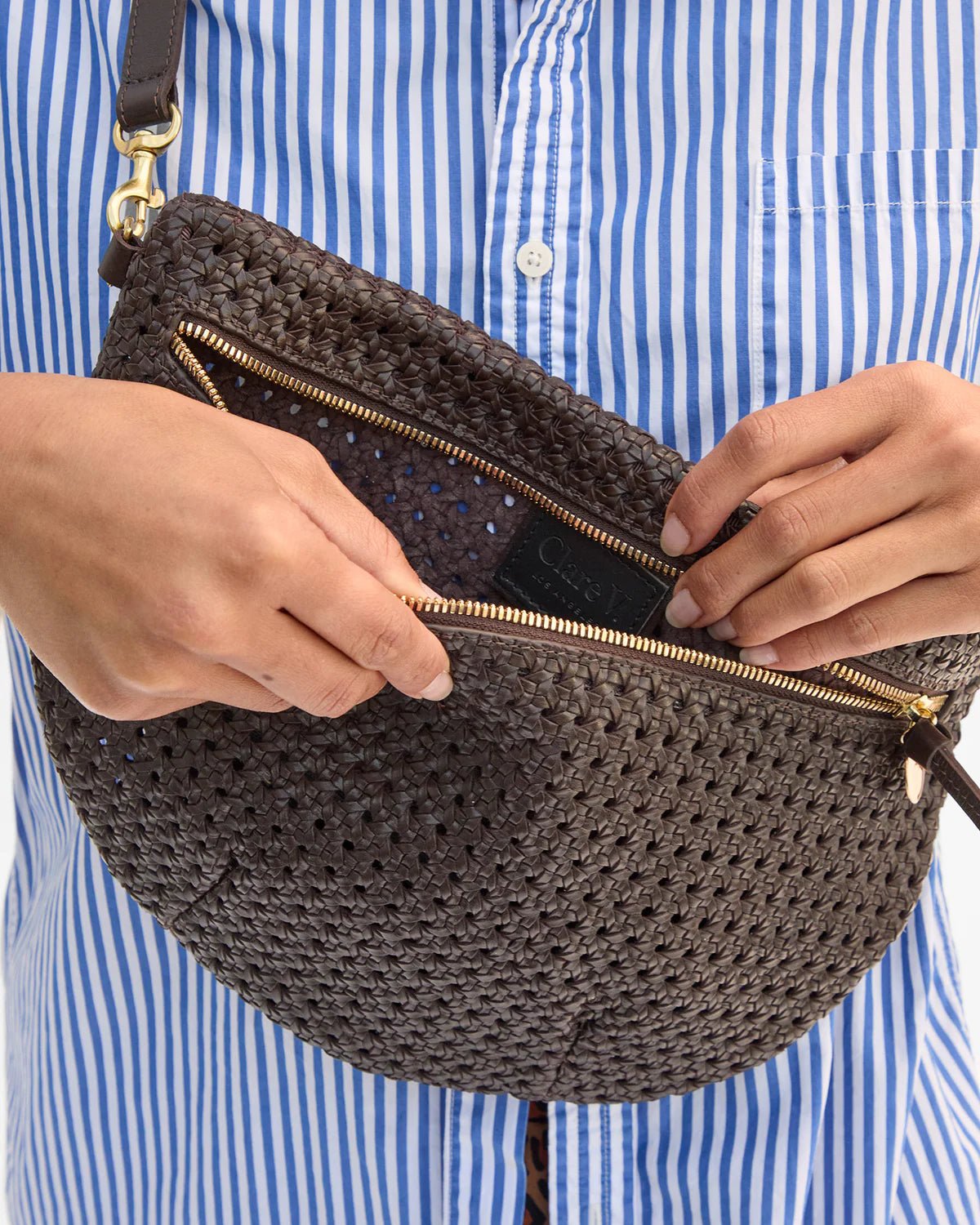 Grande Fanny Rattan - Chocolate - Olive You BoutiqueClare V.231022CVH1000678