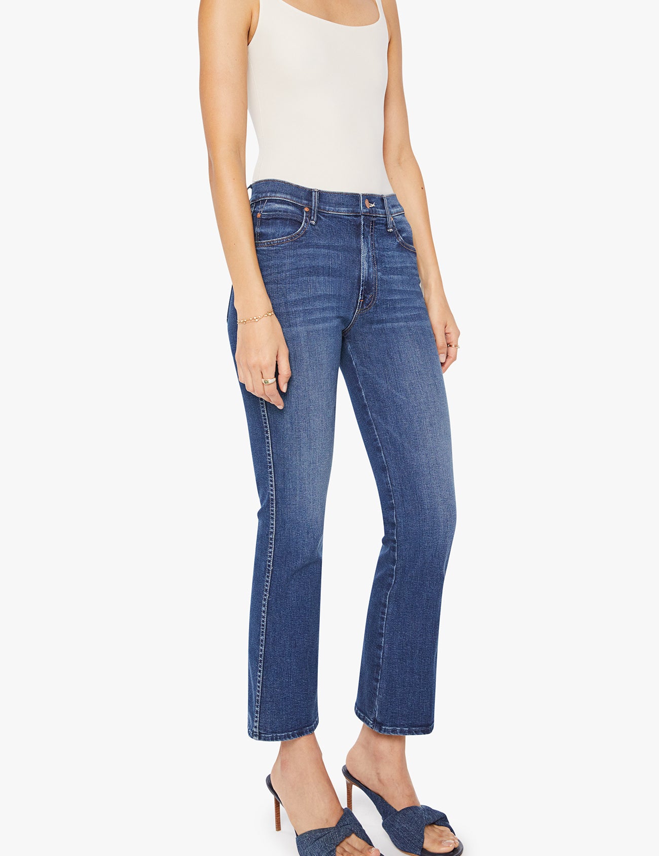 Mid Rise Smokin Double Flood - Olive You BoutiqueMOTHER DENIM22544411077-2104