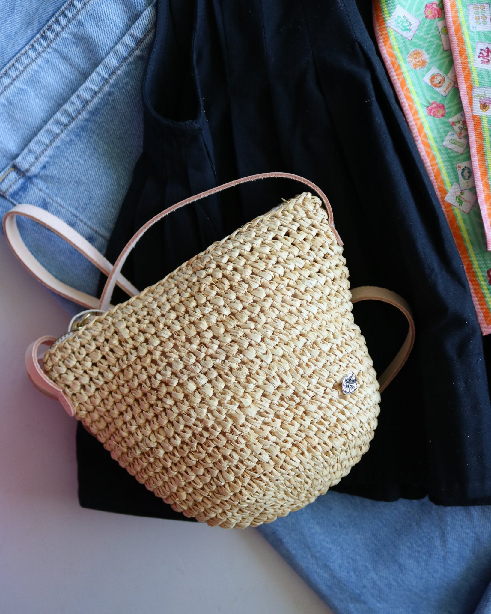 South Beach - Crochet Raffia Crossbody - Olive You BoutiqueFlora Bella232047South Beach
