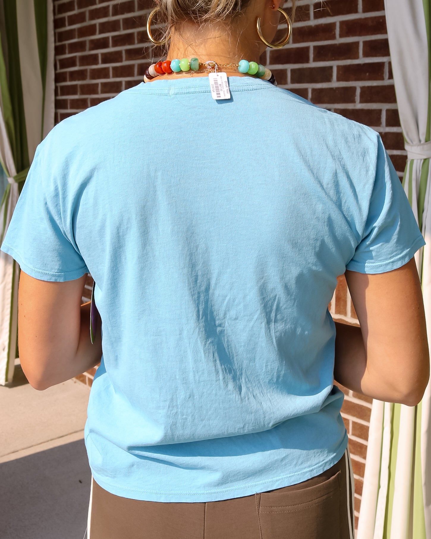 Cotton Short Sleeve Boxy Crew - Olive You BoutiquePERFECT WHITE TEE235946T68-HARLEY-milkyblue