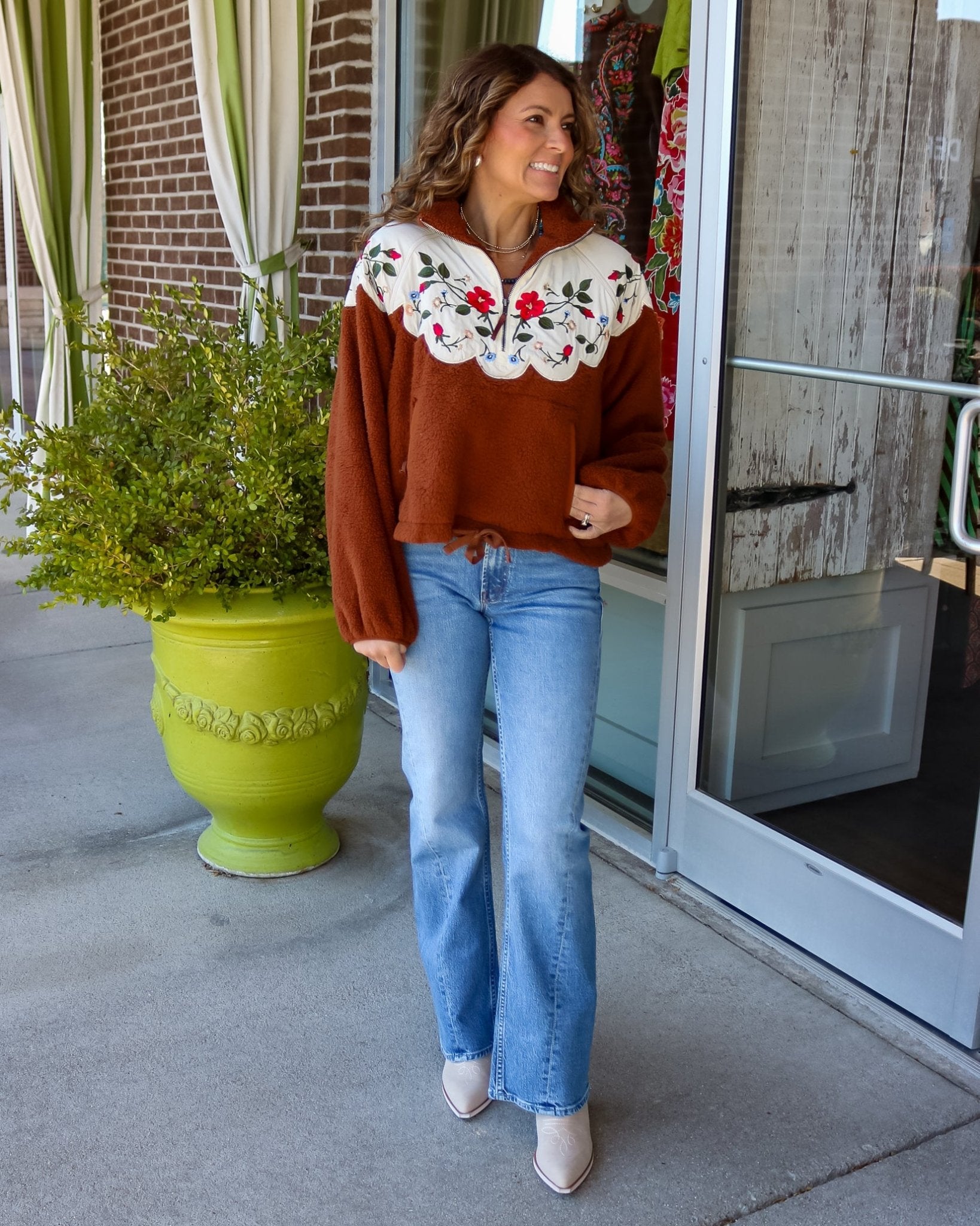 Plush Wildflower Pullover - Olive You BoutiqueTHE GREAT231031OKJ0010970