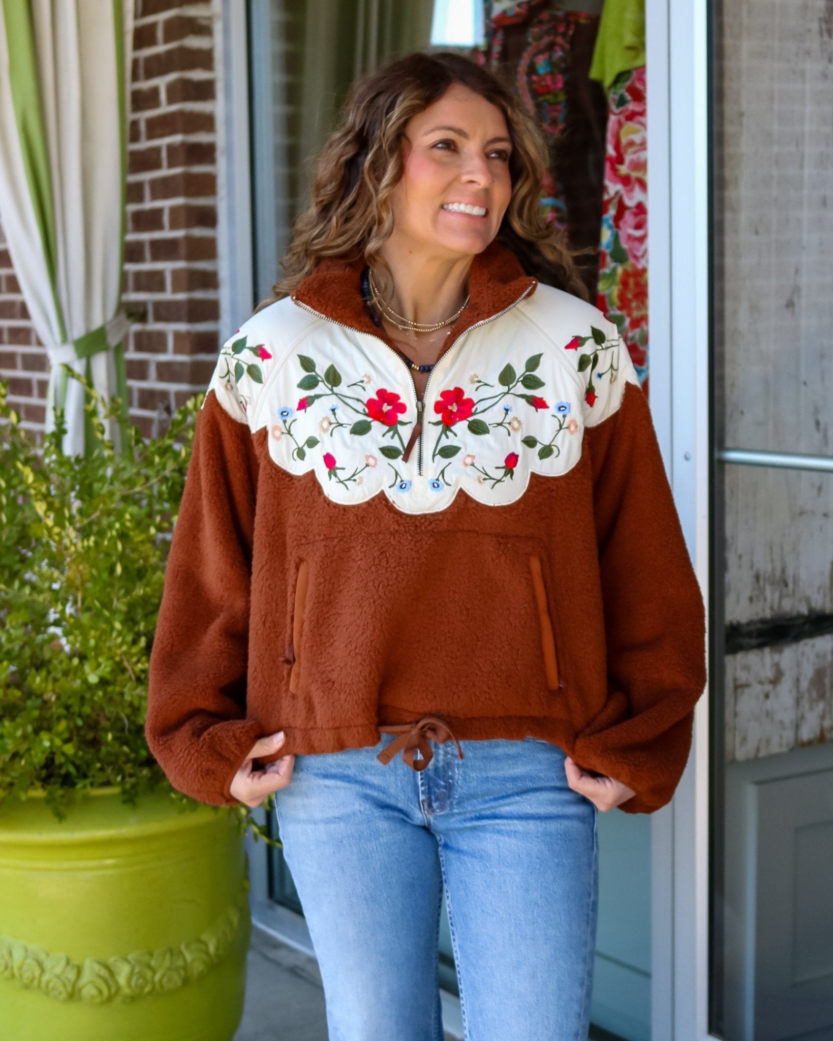 Plush Wildflower Pullover - Olive You BoutiqueTHE GREAT231031OKJ0010970