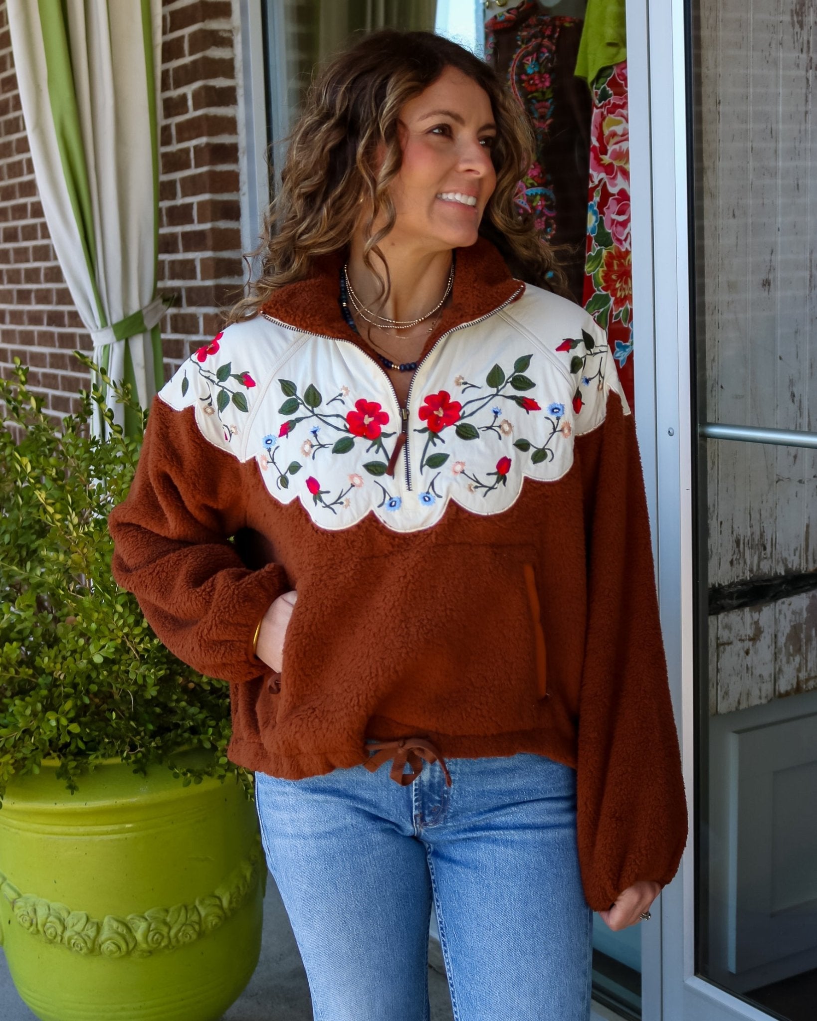 Plush Wildflower Pullover - Olive You BoutiqueTHE GREAT231031OKJ0010970