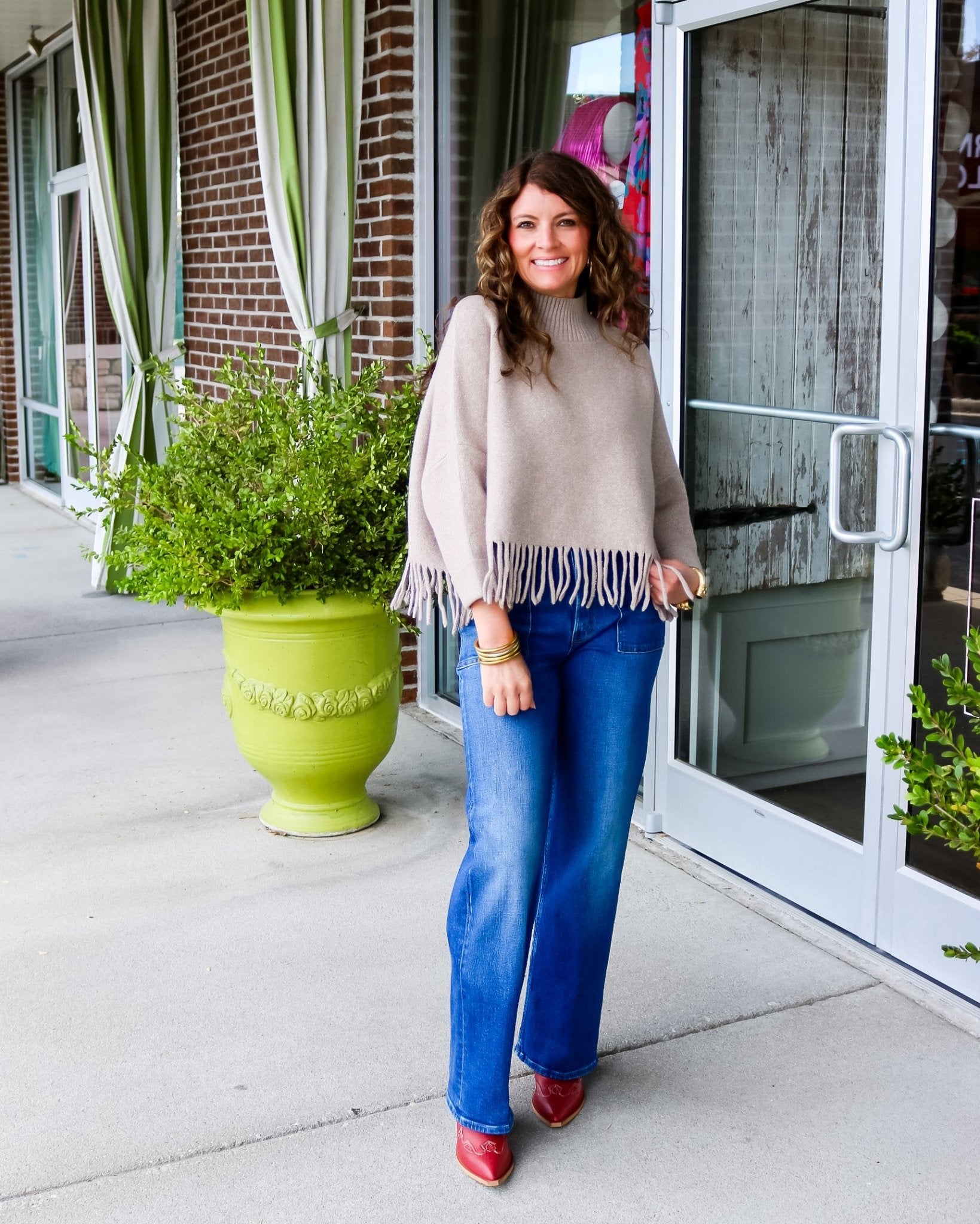 Sachi Aja Sweater with Fringe - Olive You BoutiqueKERISMA INC234448M6423