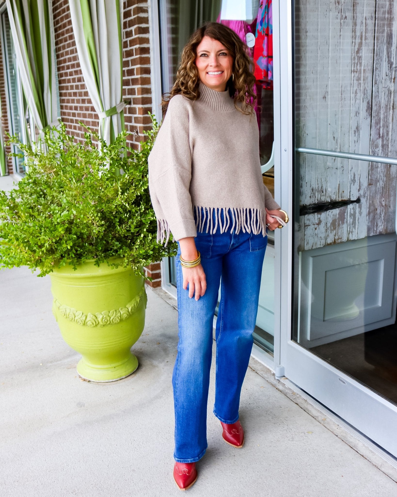 Sachi Aja Sweater with Fringe - Olive You BoutiqueKERISMA INC234448M6423