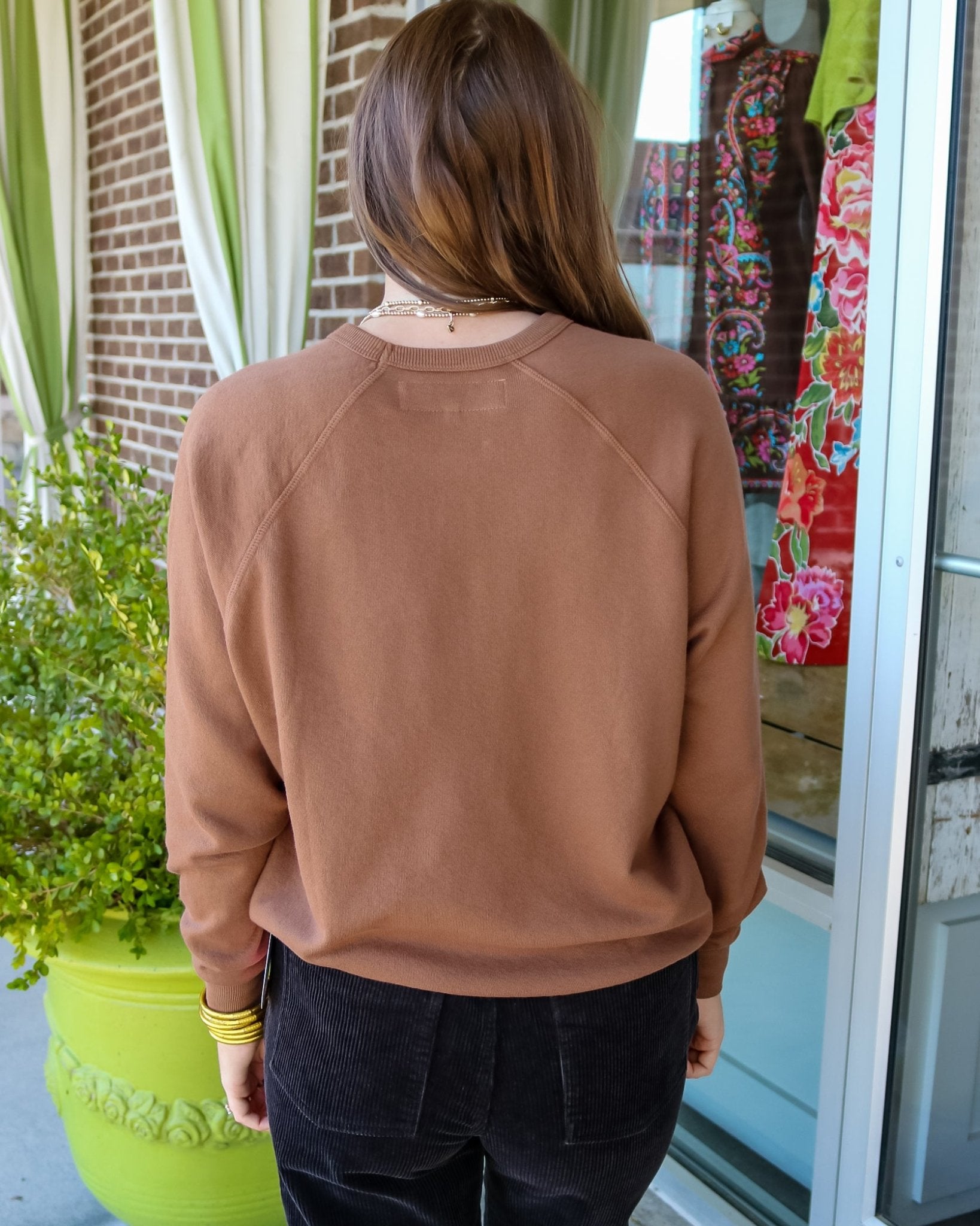 The College Sweatshirt with Stetson Graphic - Olive You BoutiqueTHE GREAT235202T108002STS