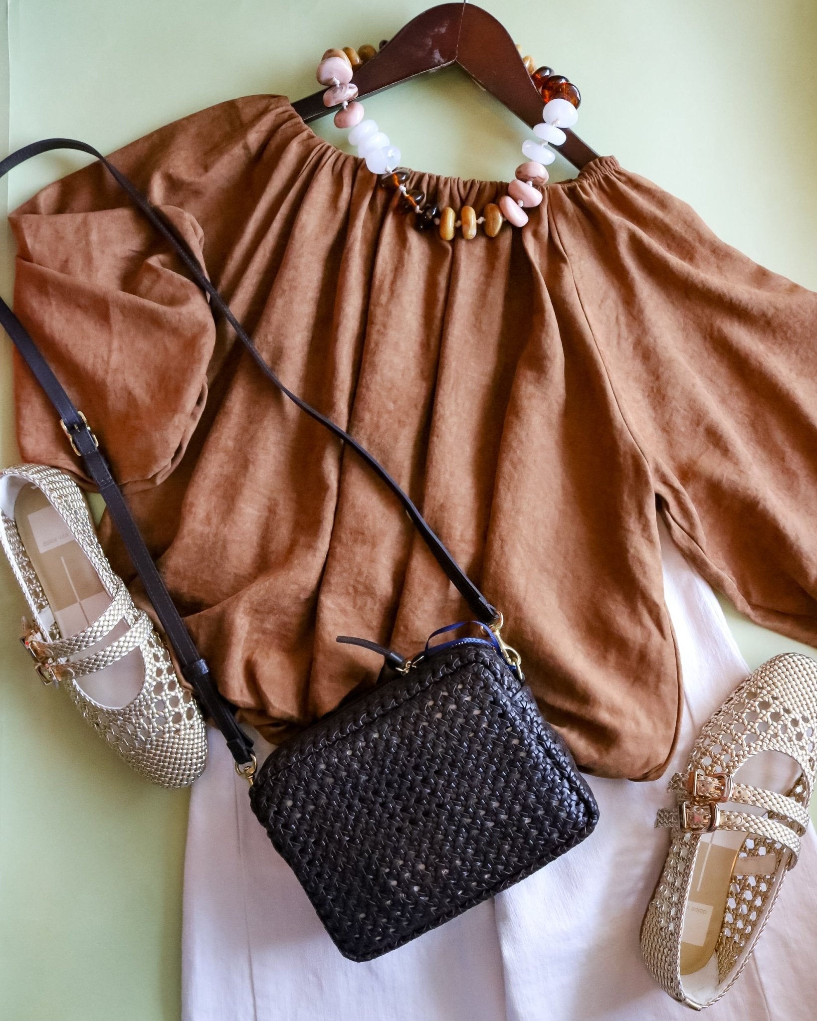 Suede Cinched Top - Olive You BoutiqueTHML235888JH2514-5