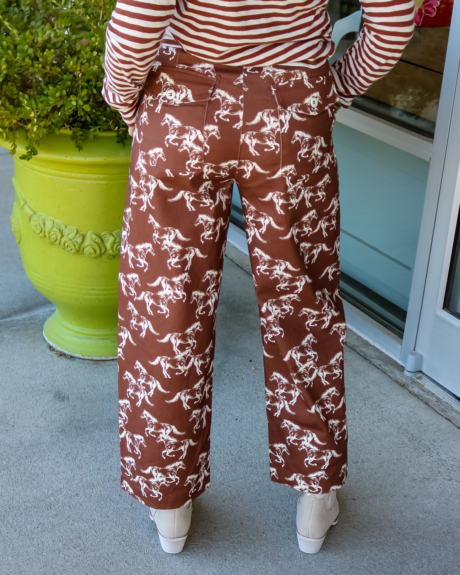Horse Printed Pant - Olive You BoutiqueOLIVE YOU236011P32972