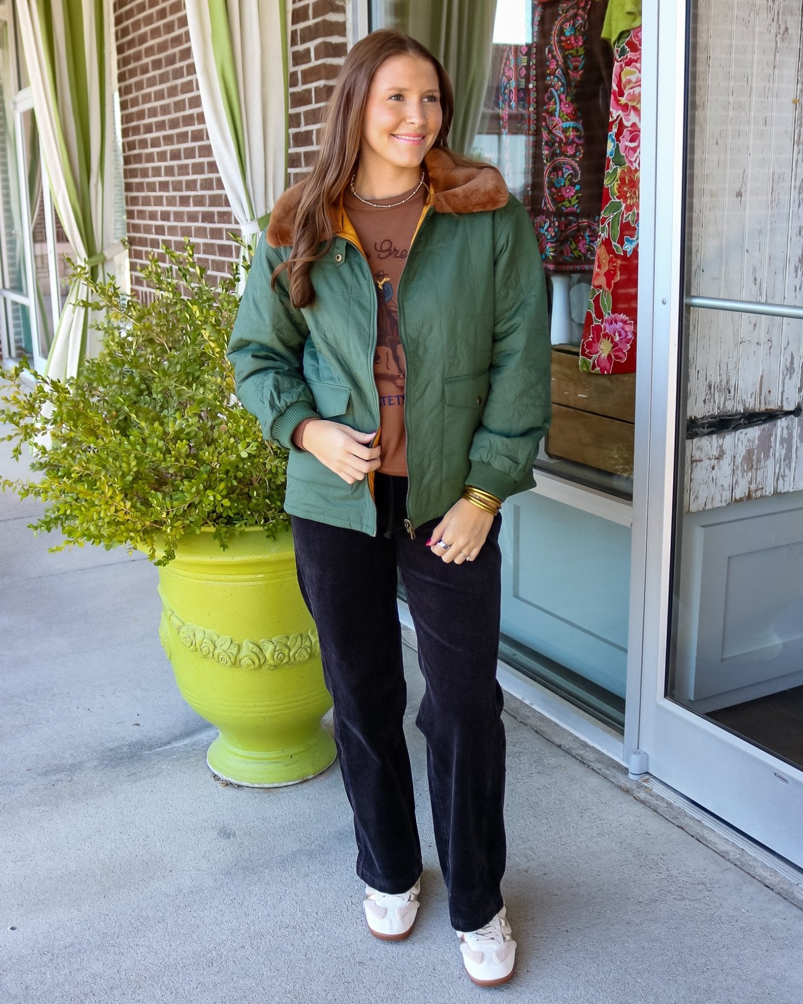 Reversible Logger Puffer Jacket - Olive You BoutiqueTHE GREAT231050OWJ0022972