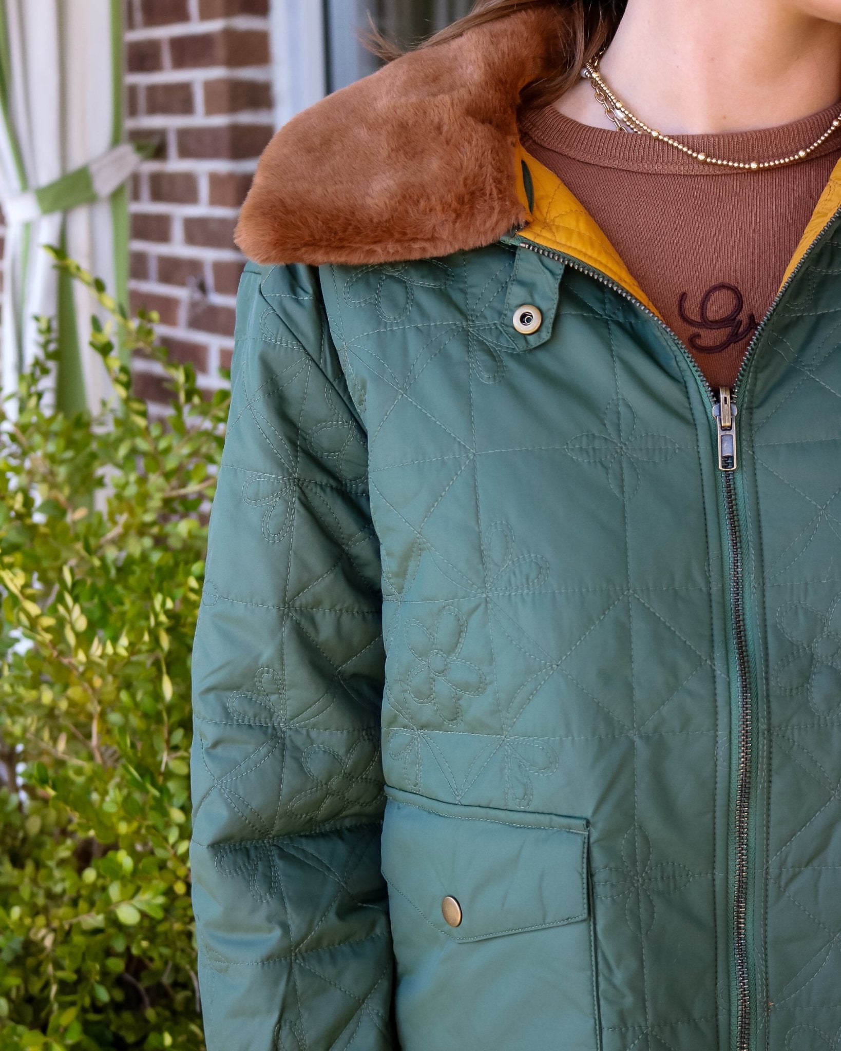 Reversible Logger Puffer Jacket - Olive You BoutiqueTHE GREAT231050OWJ0022972