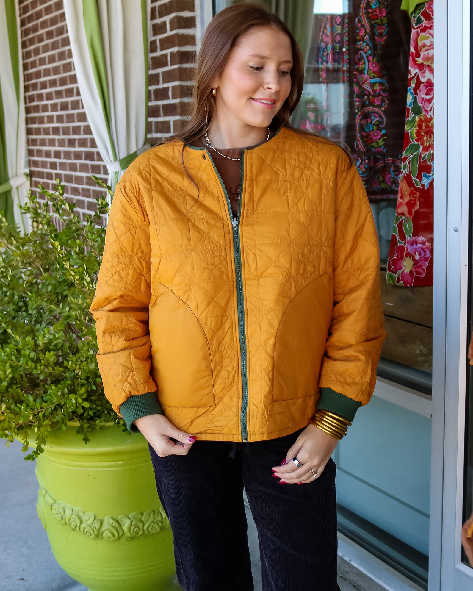 Reversible Logger Puffer Jacket - Olive You BoutiqueTHE GREAT231050OWJ0022972